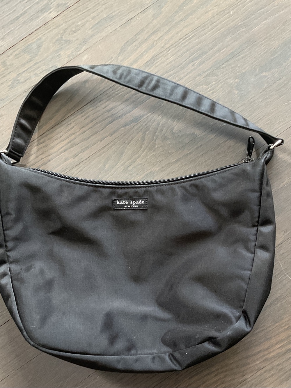 kate spade Black Nylon Messenger Shoulder Bag